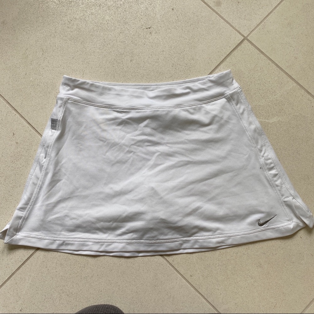 Nike white tennis skirt